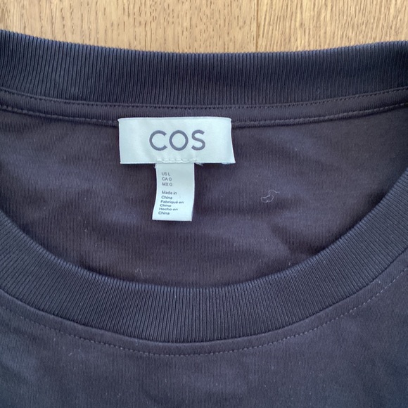 COS Asymmetric Gathered-Waist Midi Dress - Picture 11 of 14